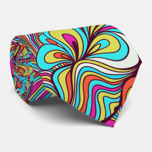 Vielfältige psychedelische Schwirbel Krawatte