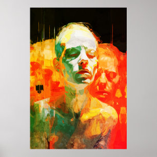 Vielfältigkeit des Geistes Abstraktes emotionales Poster