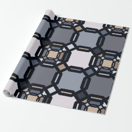 Vielfarbige geometrische Ornamente in gedämpften T Geschenkpapier