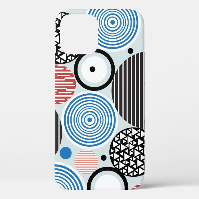 Vielfarbige Kreise, grafisches Musterdesign. Case-Mate iPhone Hülle (Rückseite)