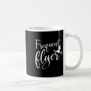 Vielflieger-Hexen-Shirt Süß Lustig Halloween Kaffeetasse