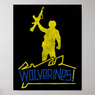 Vielfraße unterstützen die Ukraine Poster