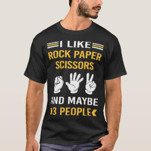 Vielleicht 3 Leute Rock Paper Scheren T-Shirt