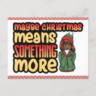 Vielleicht bedeutet Weihnachten etwas mehr Melanin