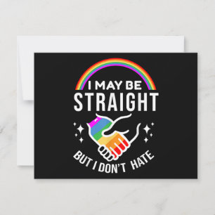 Vielleicht bin ich gerade, aber ich hasse LGBT-Gay Feiertagskarte
