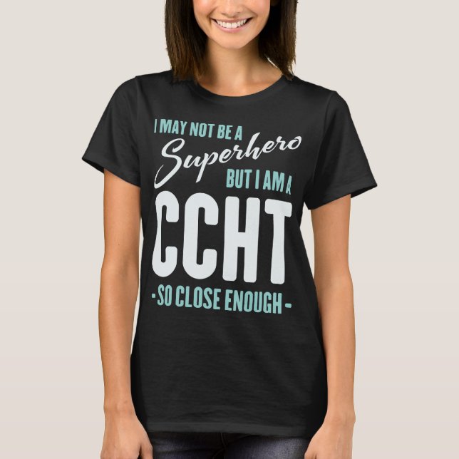 Vielleicht bin ich kein Superheld-Funny-CCHT T-Shirt (Vorderseite)