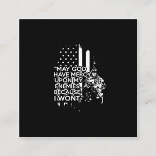 Vielleicht hat Gott Barmherzigkeit gegenüber meine Quadratische Visitenkarte