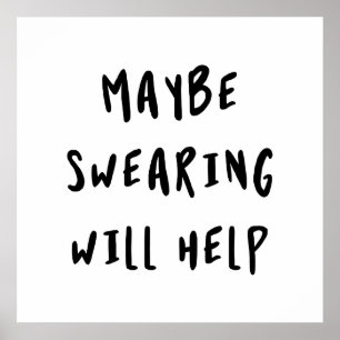 Vielleicht hilft das Schwitzen Poster
