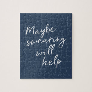 Vielleicht Hilft Fluchen Cheeky Snarky Spruchtext Puzzle