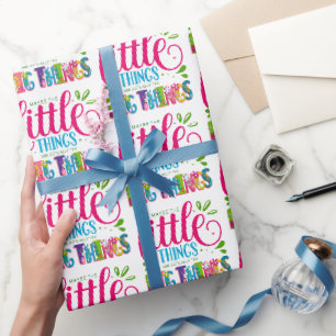 Vielleicht sind die kleinen Dinge eigentlich die g Geschenkpapier