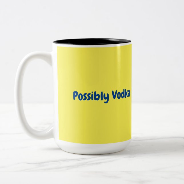 Vielleicht Vodka-Tasse Zweifarbige Tasse (Links)