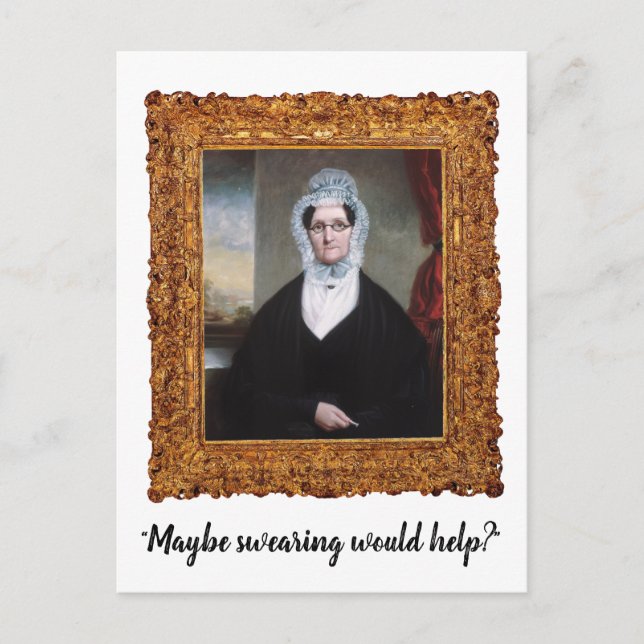 "Vielleicht würde das Schwitzen helfen" lustige Po Postkarte (Vorderseite)