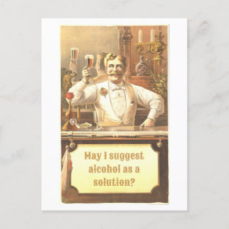 Vielleicht würde Trinken der lustigen Postkarte he