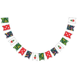 Vielseitige Vier-Design-Weihnachtsfeier-Girlande Wimpelkette