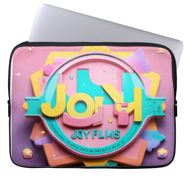 Vielseitiges DJ-Logo - Feiern der Fusion Laptopschutzhülle (Vorderseite)