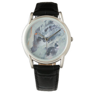 Vielstimmiges Meer - Blau Armbanduhr