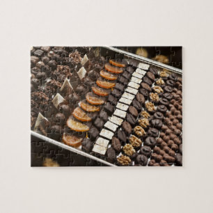 Vielzahl der handwerklichen Schokoladen-Pralinen Puzzle