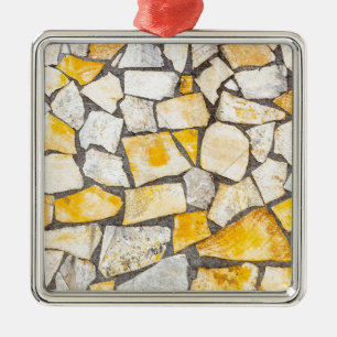 Vielzahl der Steinmaurerarbeit oder -maurerarbeit Silbernes Ornament