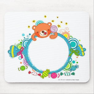 Vielzahl der Süßigkeiten Mousepad