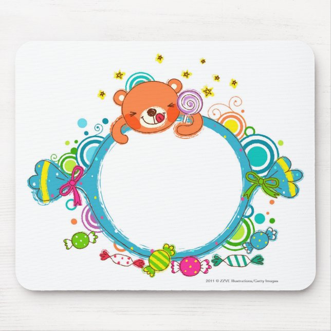 Vielzahl der Süßigkeiten Mousepad (Vorne)
