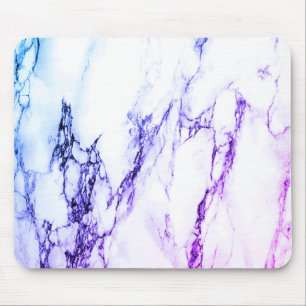 Vielzahl von Lila- und Blaustich-Adern im Marmor-L Mousepad