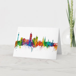 Vienna Austria Skyline Karte