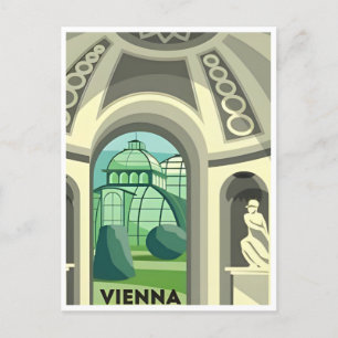 Vienna Austria Vintage Reisetourismus Souvenir Postkarte