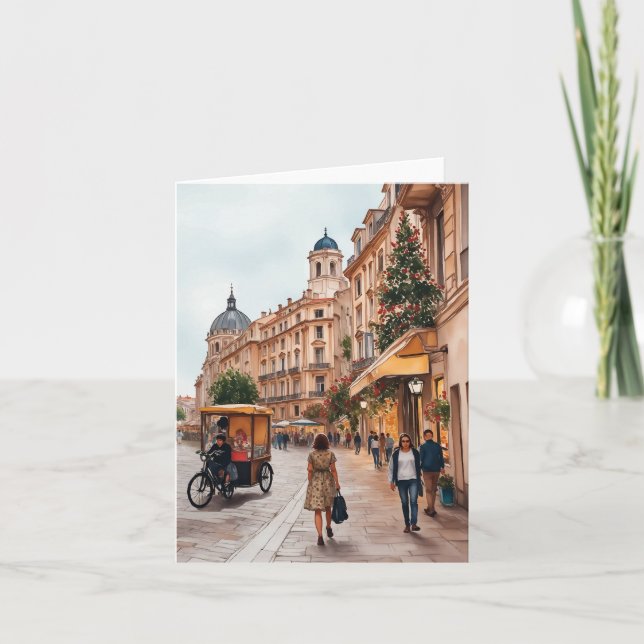 Vienna Austria Wasserfarbe Karte (Vorderseite)