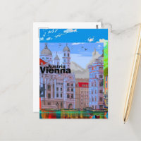 Vienna Travel Postcard Art, Österreich Reisen Kuns