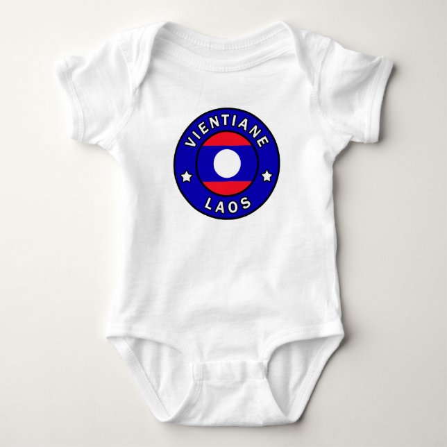 Vientiane Laos Baby Strampler (Vorderseite)