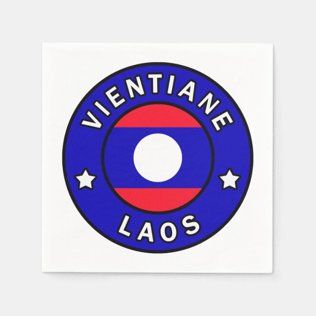 Vientiane Laos Serviette (Vorderseite)