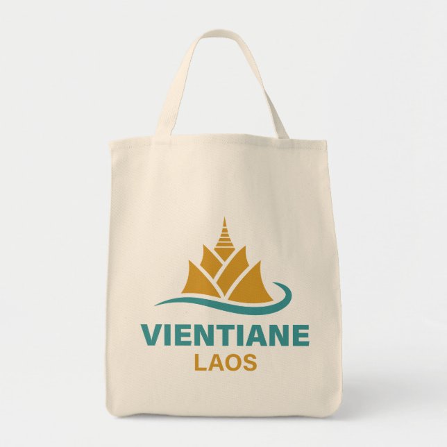 Vientiane Laos Southeast Asia Tragetasche (Vorne)