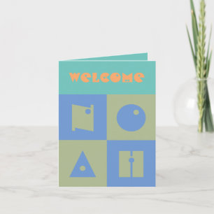 Vier 4-Buchstaben Baby-Name Neueltern gratulieren Dankeskarte