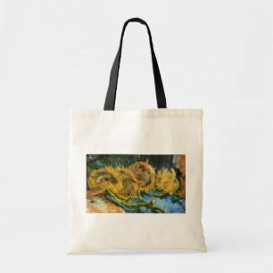 Vier abgeschnittene Sonnenblumen von Vincent van G Tragetasche