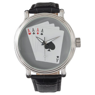 Vier Aces Armbanduhr
