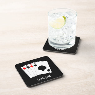 Vier Aces Design Personalisiert Untersetzer