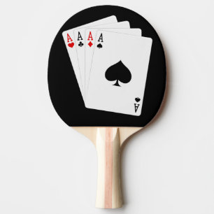 Vier Aces Ping Pong Paddle Tischtennis Schläger