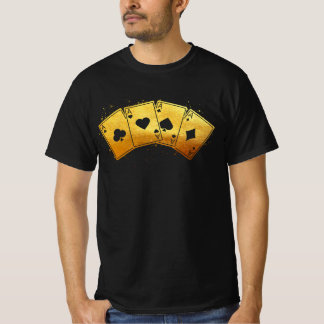 Vier Aces Poker Pro Lucky Player Gewinner Kostüm H T-Shirt