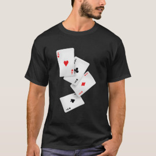 Vier Aces Poker Pro Lucky Player Gewinner Kostüm H T-Shirt
