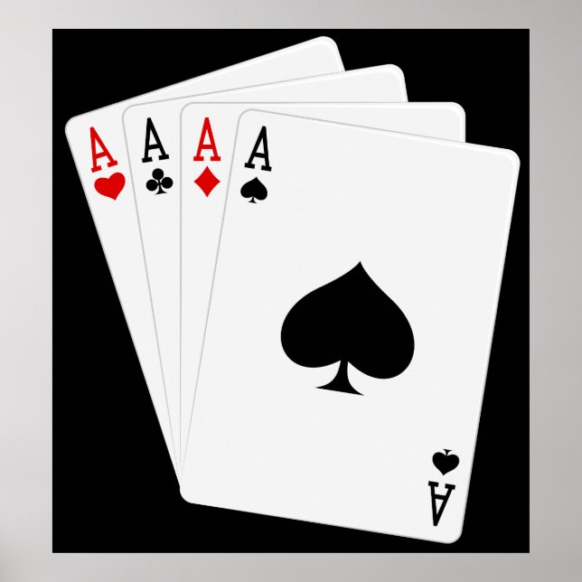 Vier-Aces-Poster Poster (Vorne)