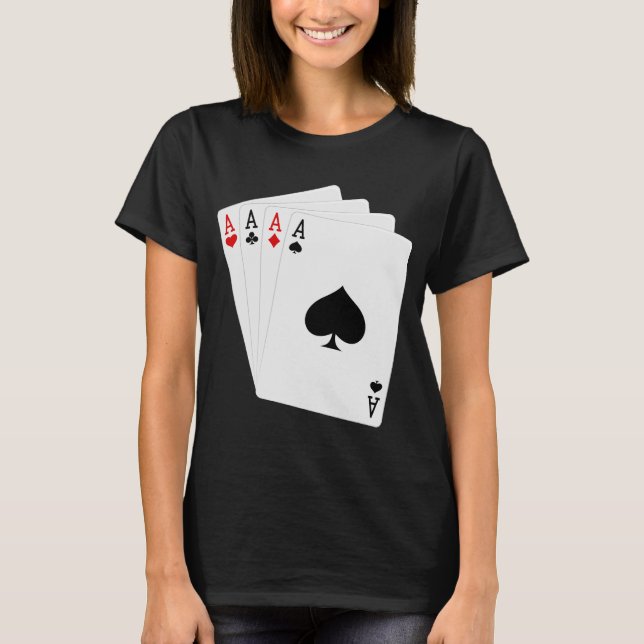 Vier Aces T Shirt (Vorderseite)