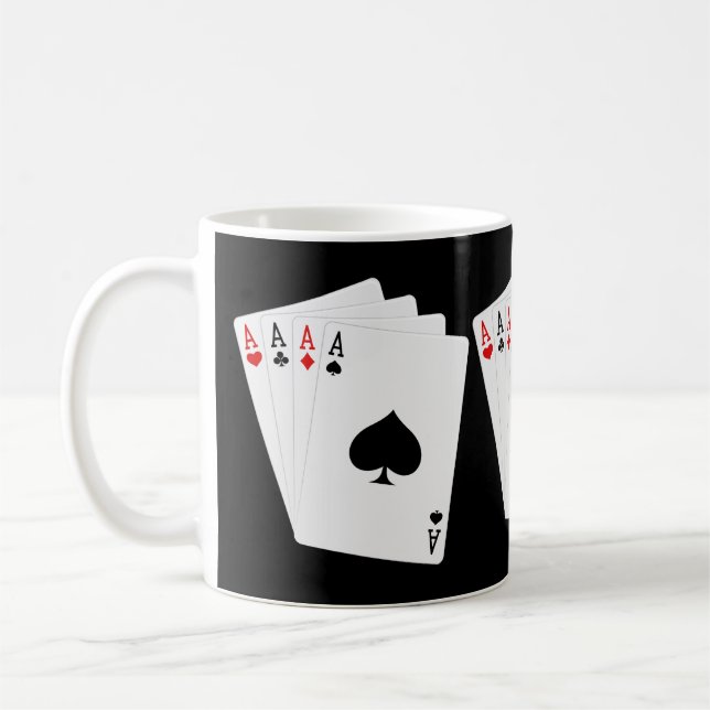 Vier-Aces-Tasse Kaffeetasse (Links)