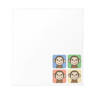 Vier Affen Notizblock