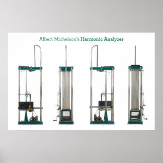 Vier Ansichten zu Weiß: Harmonischer Analyzer Poster