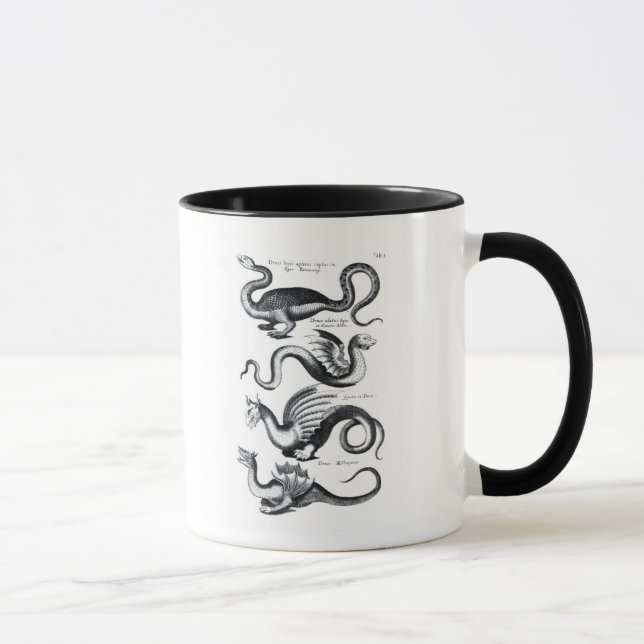 Vier Arten Drache Tasse (Rechts)