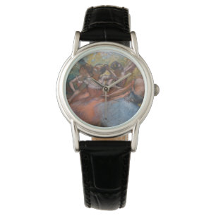 Vier Ballerinas auf Bühne (Ballett) (von Edgar Deg Armbanduhr