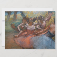 Vier Ballerinas auf Bühne (Ballett) (von Edgar Deg