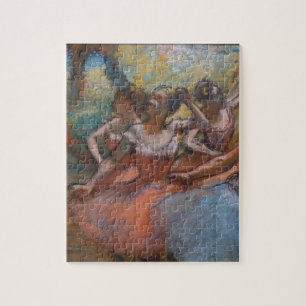 Vier Balletttänzerinnen auf der Bühne von Degas Puzzle
