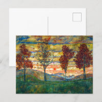 Vier Bäume | Egon Schiele |