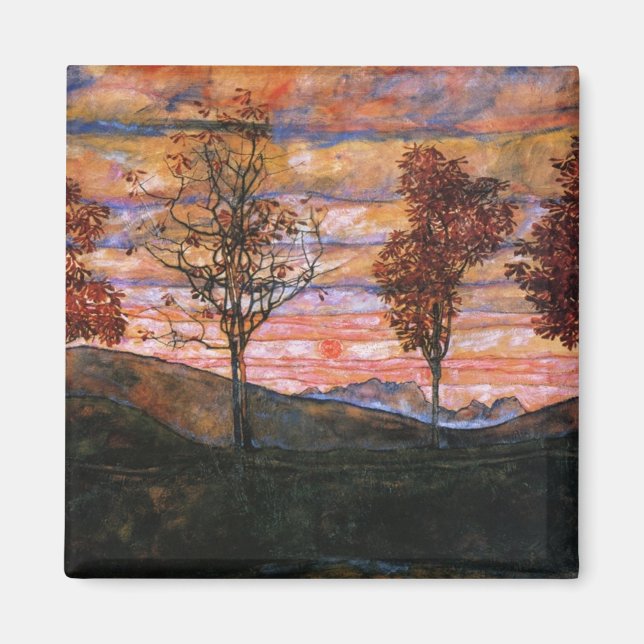 Vier Bäume Magnet (Vorne)